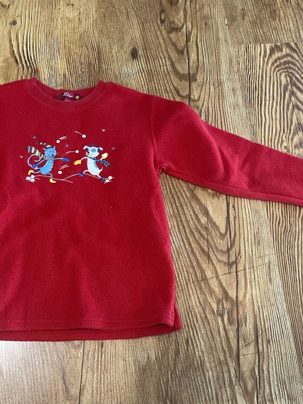 SO Snowball Fight Fleece, Red, Girls' S (7/8)